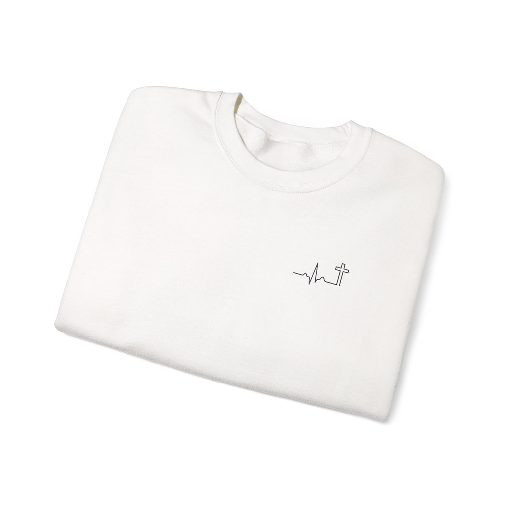 'Hallowed Be Thy Name' Heavyweight Crewneck — Matthew 6:9 (KJV)