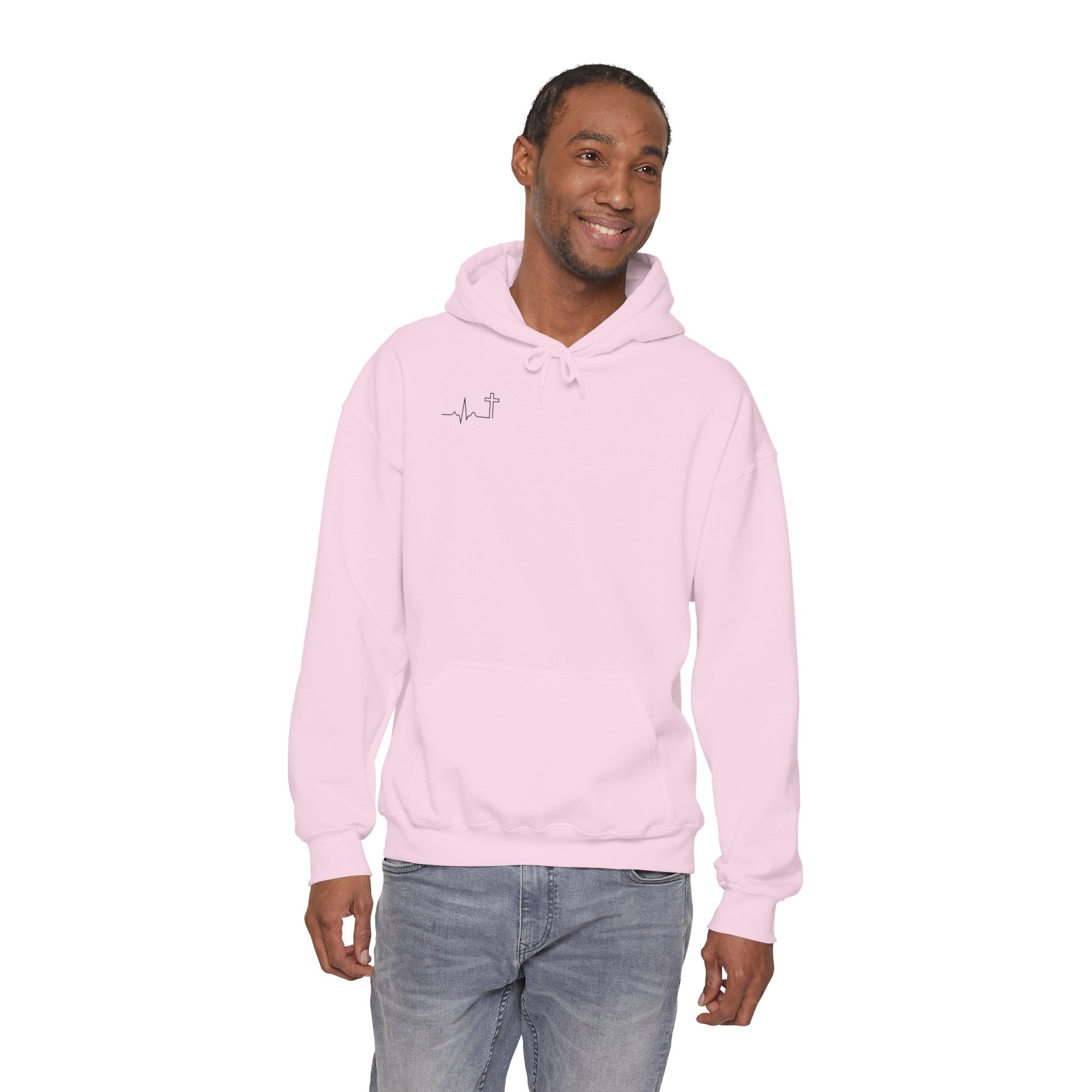Do Not Be Afraid Joshua 1:9 Christian hoodie, garment color shown — Hallowed Supply Co.