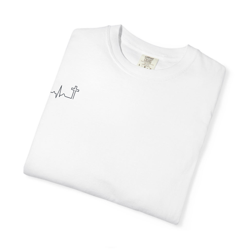The Lord Is My Shepherd Psalm 23:1 Christian garment-dyed tee, color shown — Hallowed Supply Co.