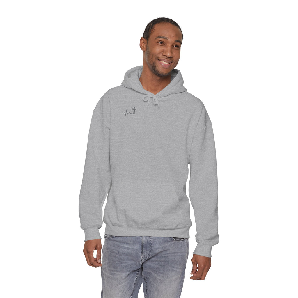 Do Not Be Afraid Joshua 1:9 Christian hoodie, garment color shown — Hallowed Supply Co.