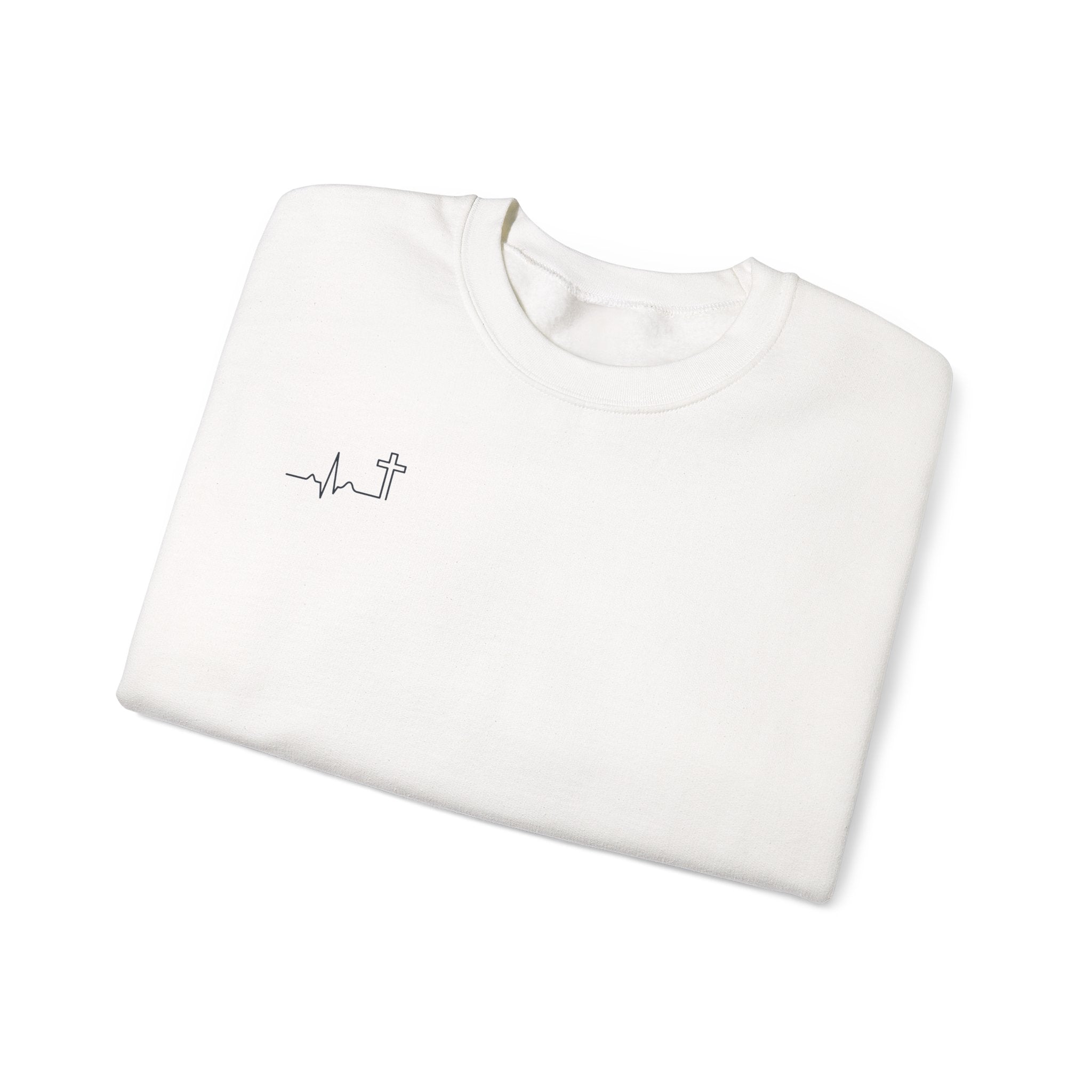 The Lord Is My Shepherd Psalm 23:1 Christian crewneck sweatshirt, color shown — Hallowed Supply Co.