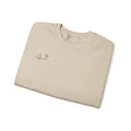 'Heartbeat Cross' Heavyweight Crewneck — Galatians 2:20 (KJV)