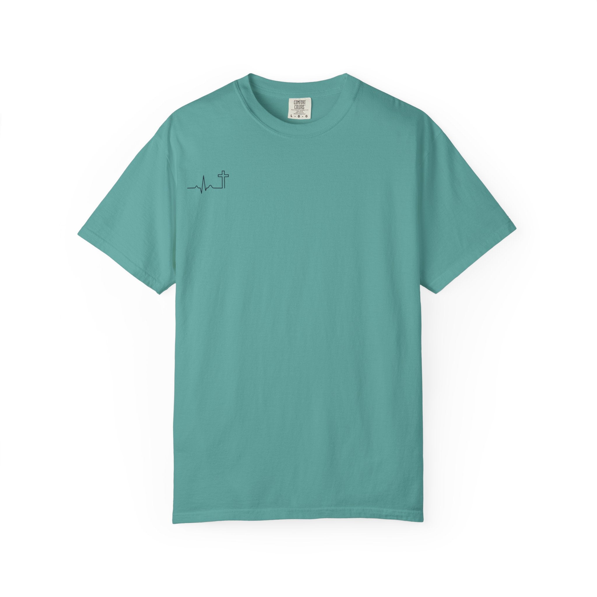 The Lord Is My Shepherd Psalm 23:1 Christian garment-dyed tee, color shown — Hallowed Supply Co.