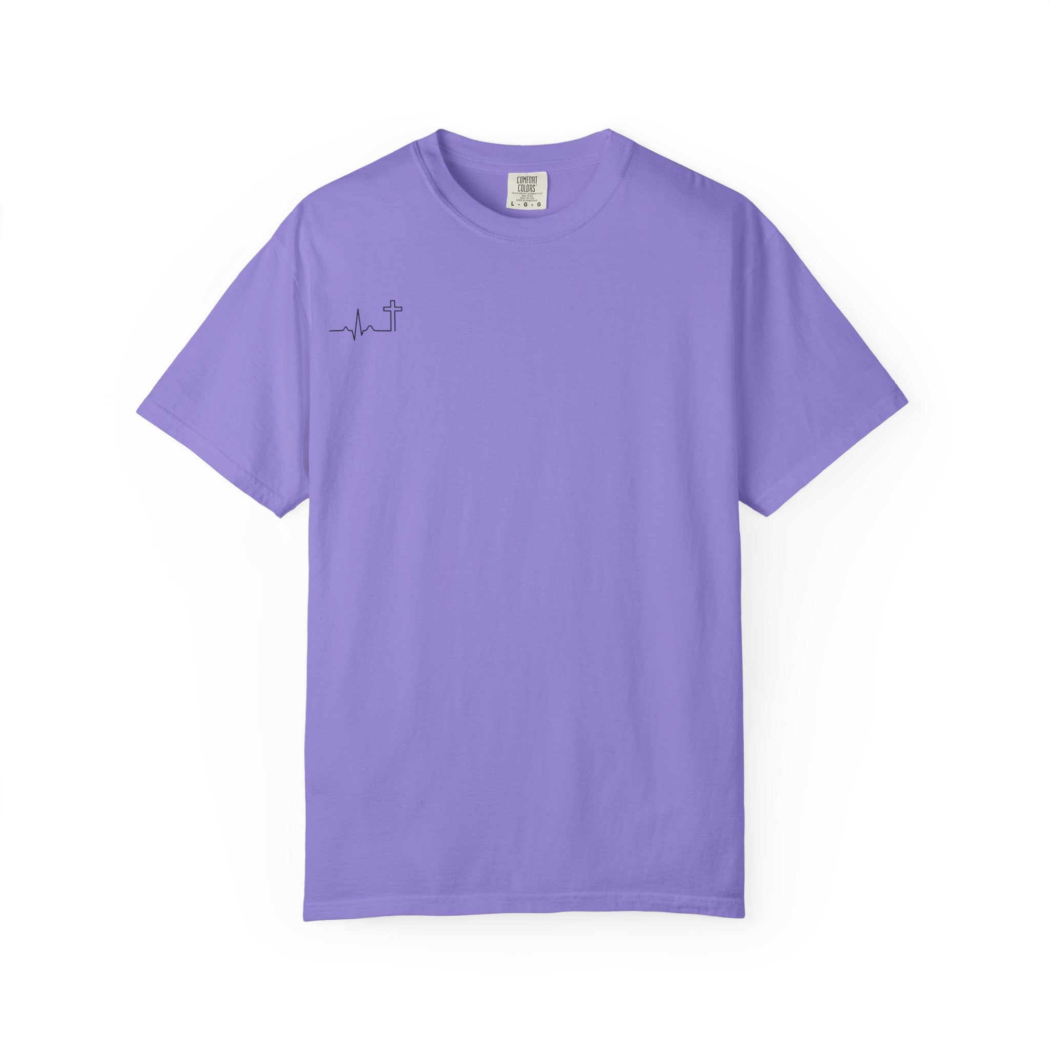 The Lord Is My Shepherd Psalm 23:1 Christian garment-dyed tee, color shown — Hallowed Supply Co.