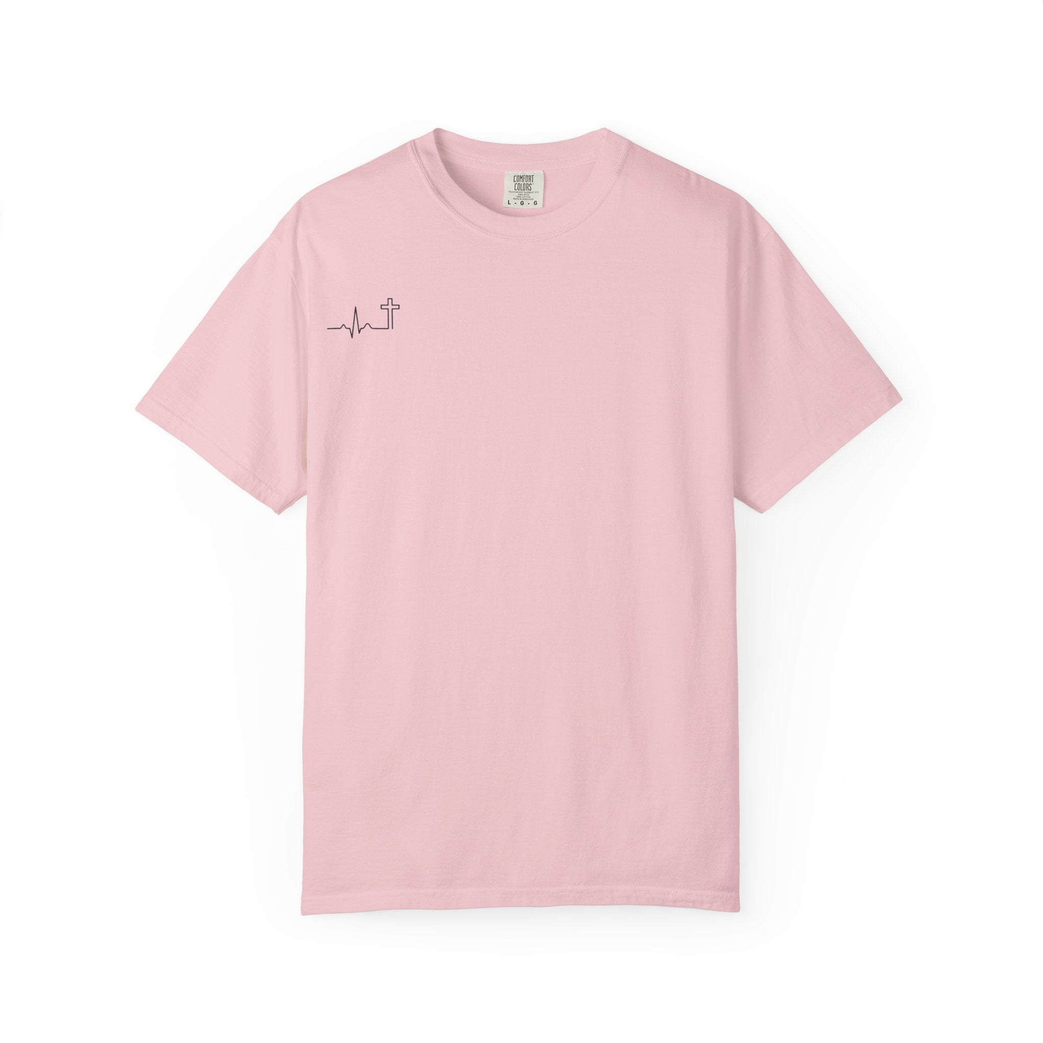 The Lord Is My Shepherd Psalm 23:1 Christian garment-dyed tee, color shown — Hallowed Supply Co.
