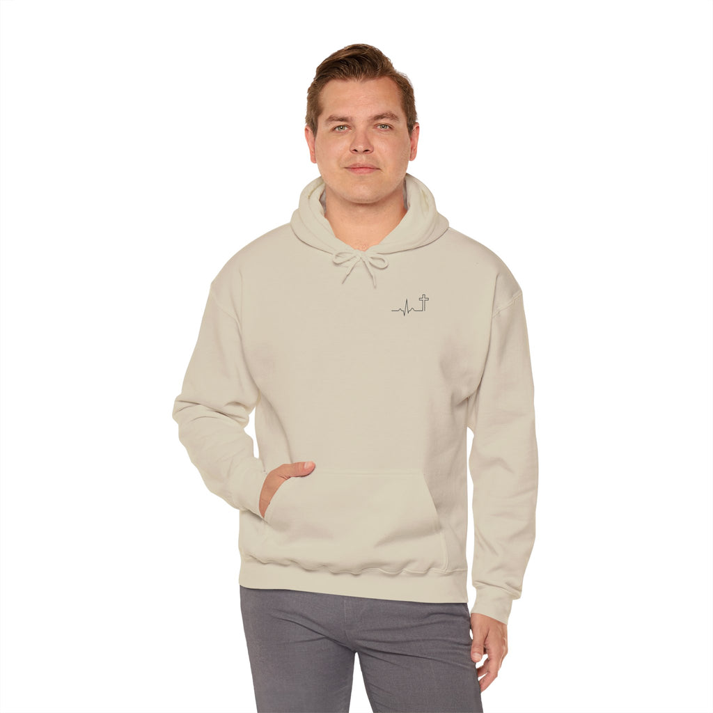 Heartbeat Cross Galatians 2:20 heavyweight hoodie – Hallowed Supply Co.