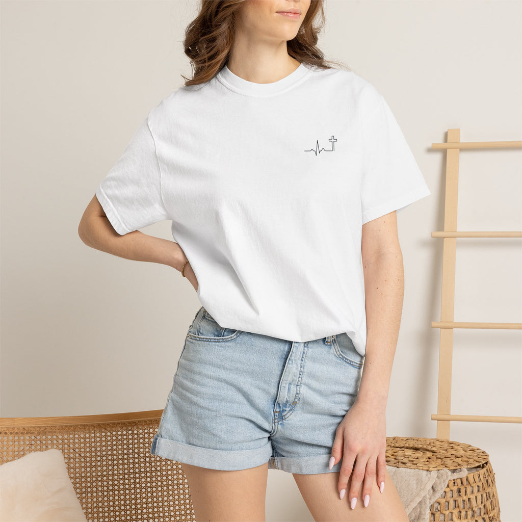 The Lord Is My Shepherd Psalm 23:1 garment-dyed t-shirt – Hallowed Supply Co.