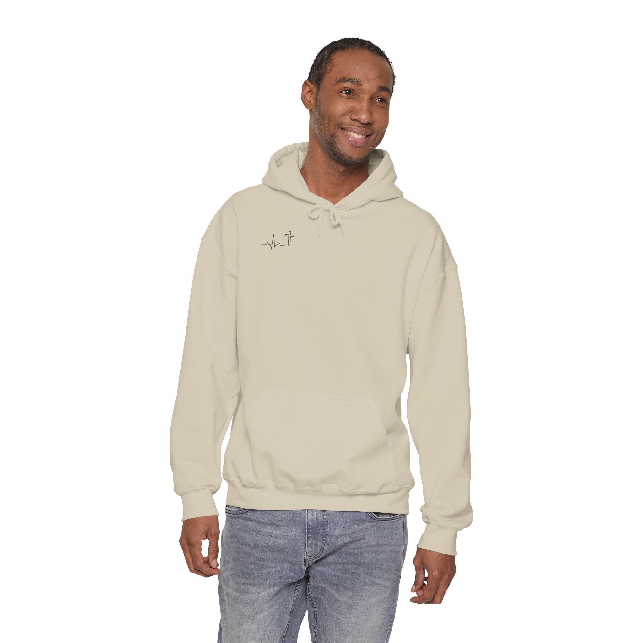 Do Not Be Afraid Joshua 1:9 Christian hoodie, garment color shown — Hallowed Supply Co.