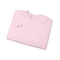 He Began A Good Work Philippians 1:6 Christian crewneck sweatshirt, garment color shown — Hallowed Supply Co.