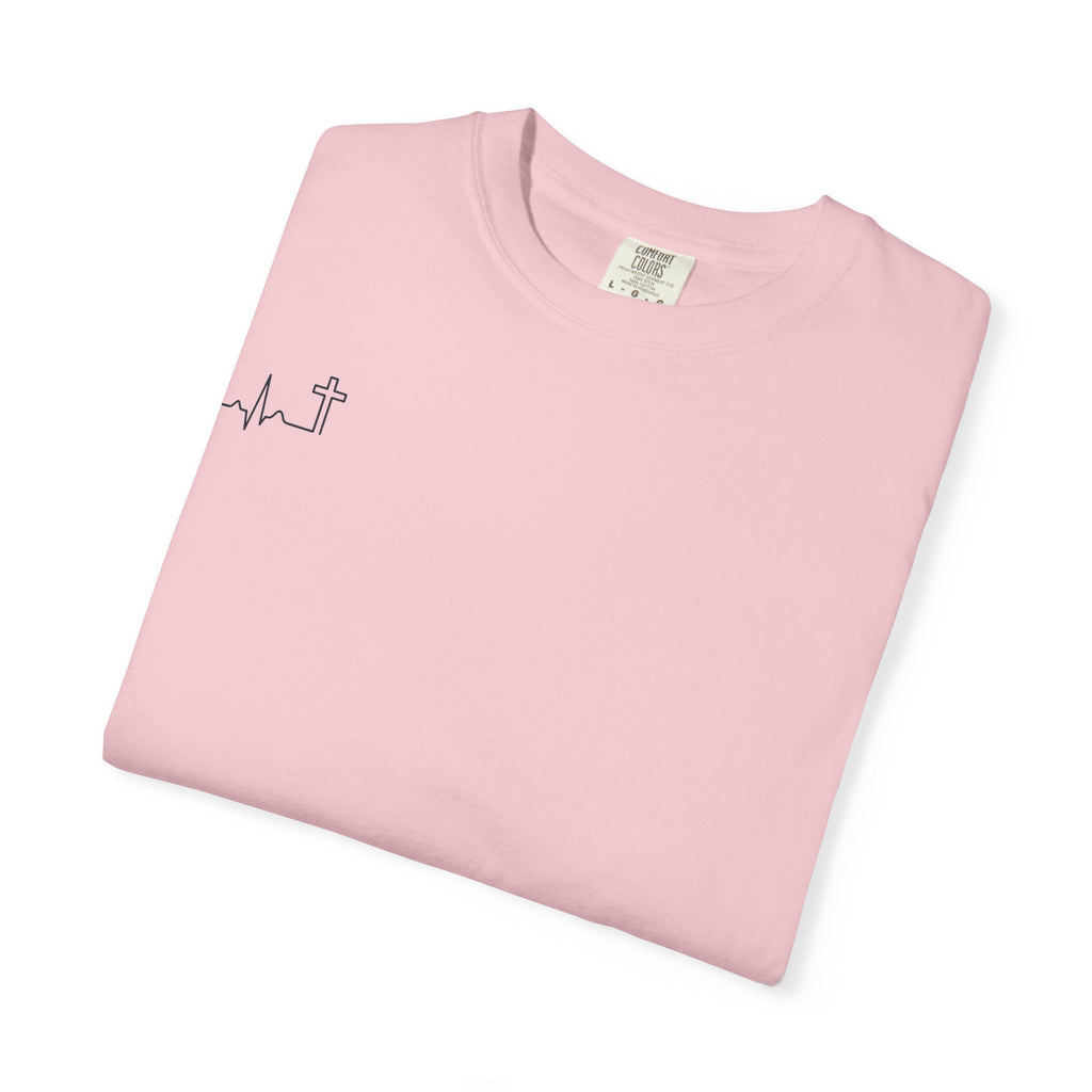 The Lord Is My Shepherd Psalm 23:1 Christian garment-dyed tee, color shown — Hallowed Supply Co.