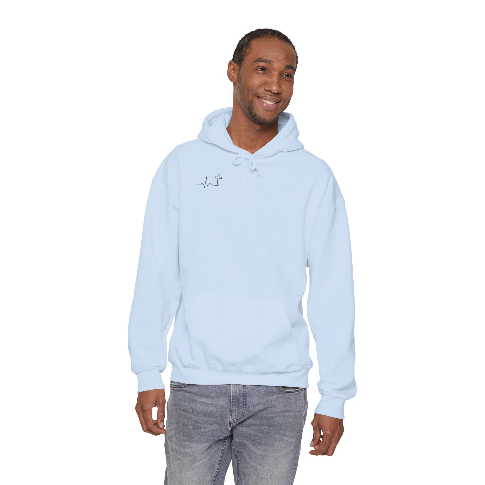 Do Not Be Afraid Joshua 1:9 Christian hoodie, garment color shown — Hallowed Supply Co.