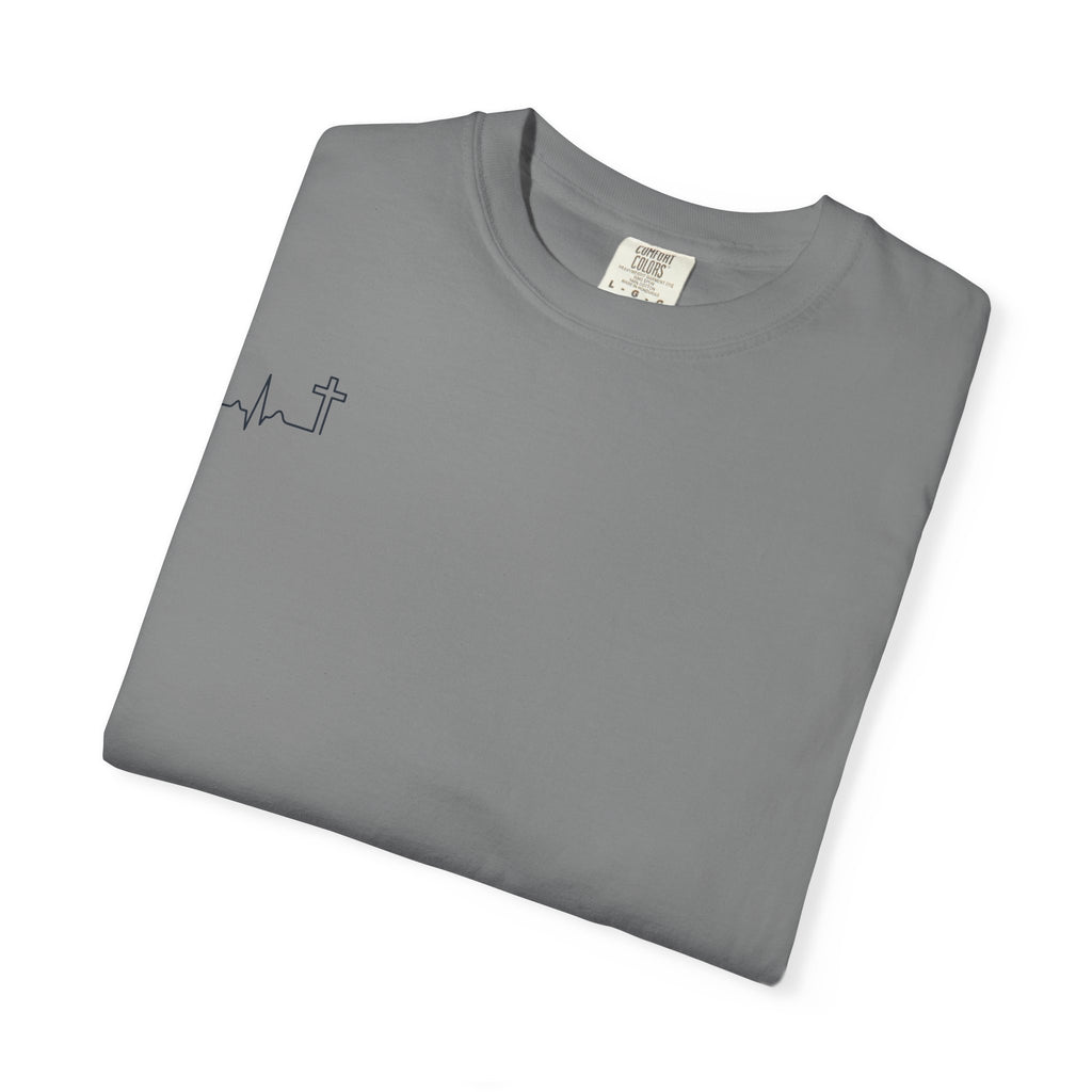 'Hallowed Be Thy Name' Garment-Dyed Tee — Matthew 6:9 (KJV)
