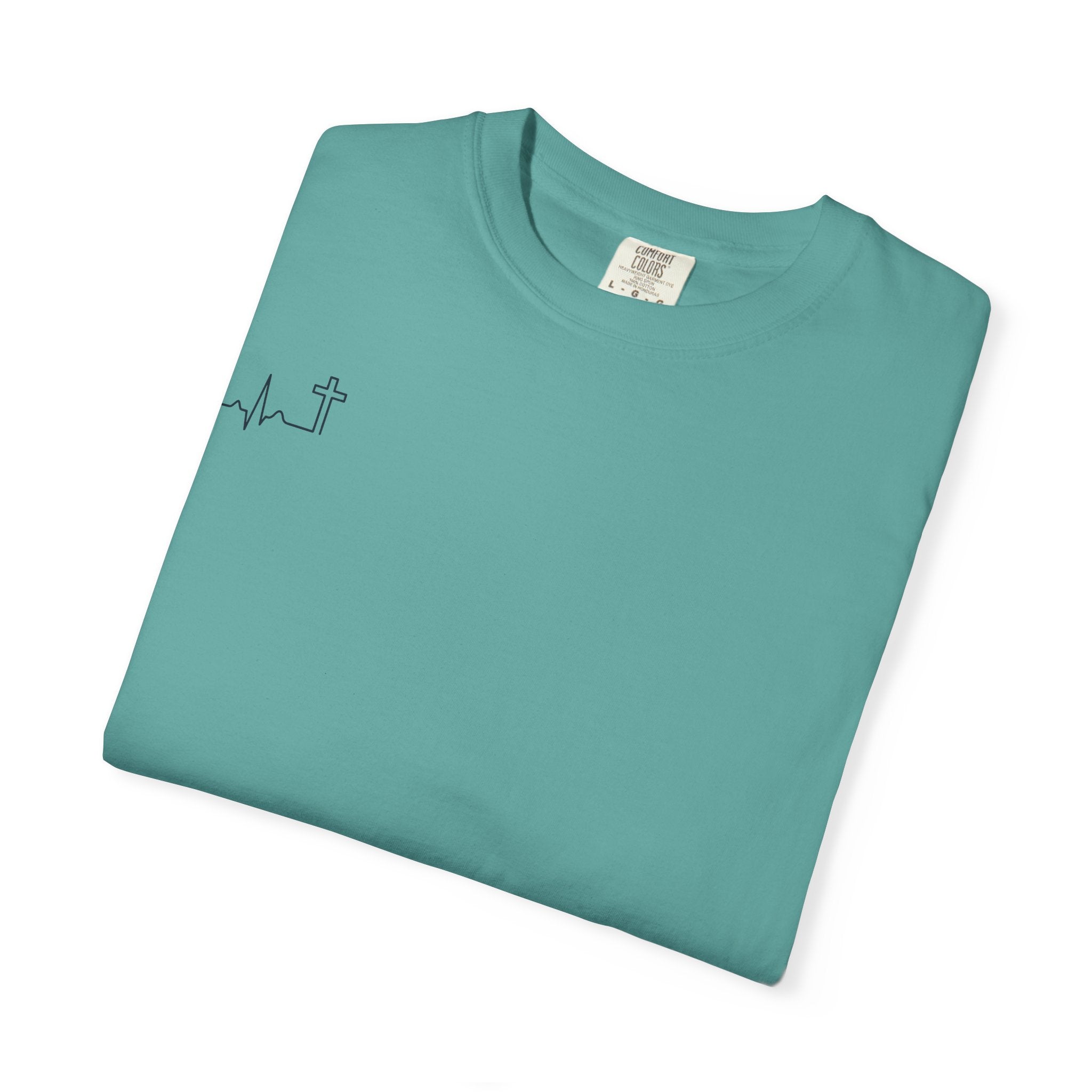 'He Began A Good Work' Garment-Dyed Tee — Philippians 1:6 (KJV)