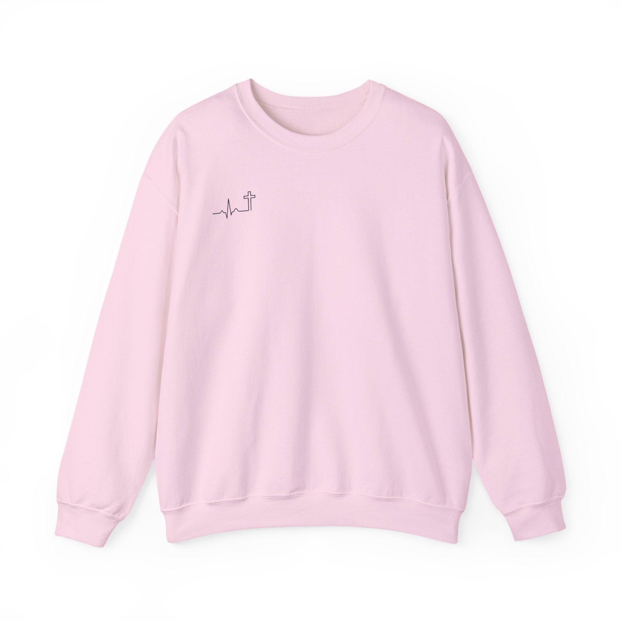 Do Not Be Afraid Joshua 1:9 Christian crewneck sweatshirt, garment color shown — Hallowed Supply Co.