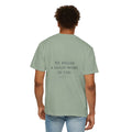 He Began A Good Work garment-dyed Christian t-shirt, bay blue, Philippians 1:6 (KJV) – Hallowed Supply Co.