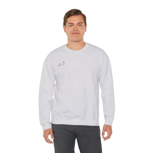 'Hallowed Be Thy Name' Heavyweight Crewneck — Matthew 6:9 (KJV)