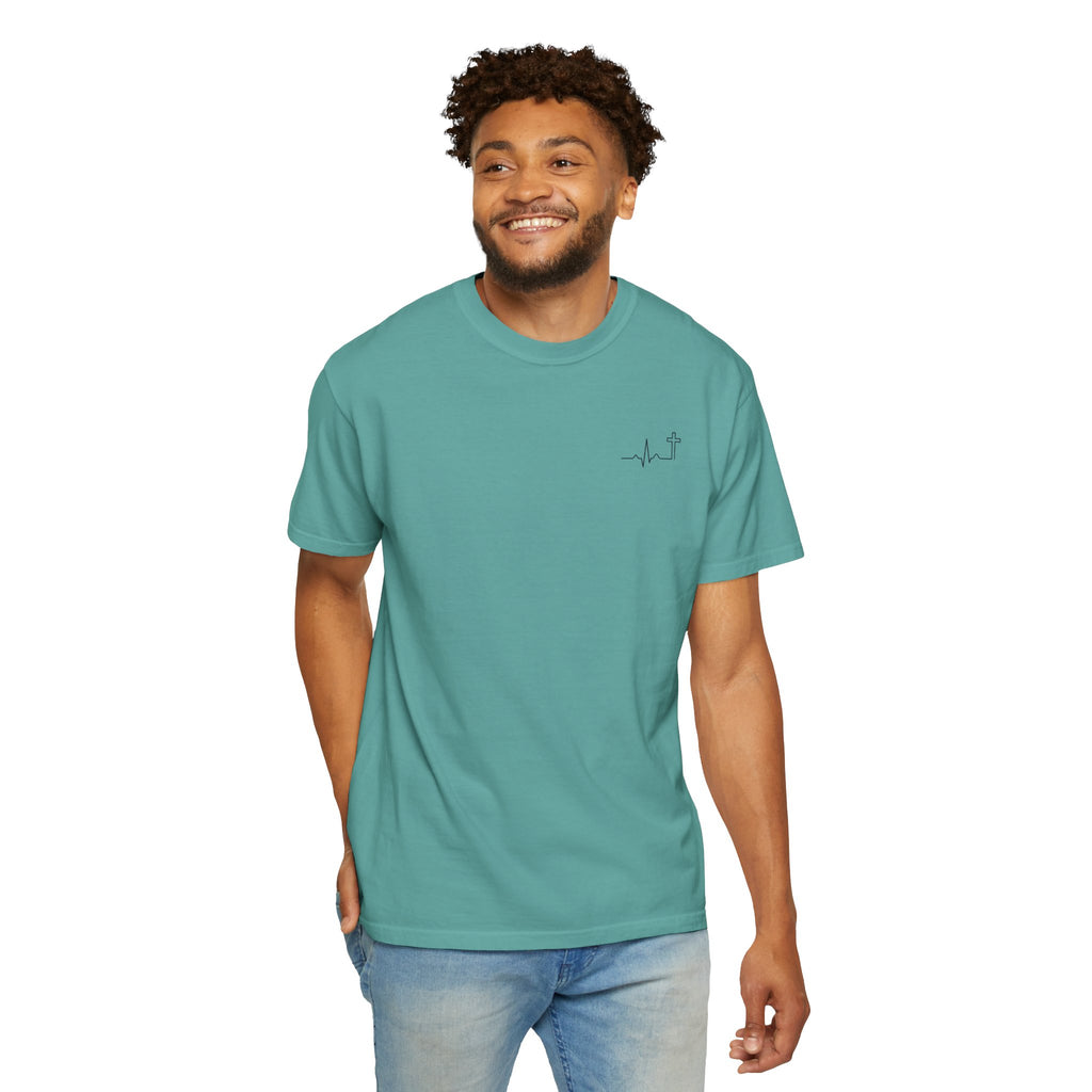 He Began A Good Work Philippians 1:6 garment-dyed t-shirt – Hallowed Supply Co.