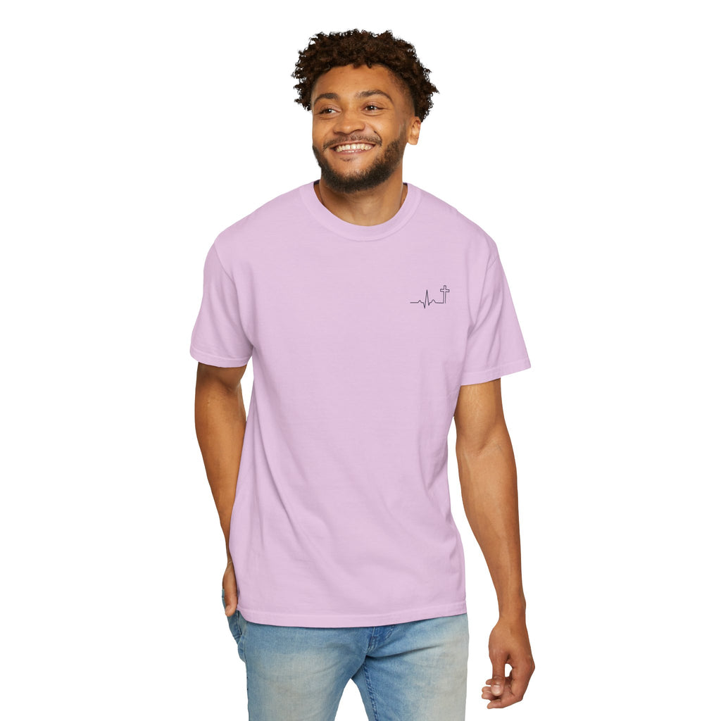 He Began A Good Work Philippians 1:6 garment-dyed t-shirt – Hallowed Supply Co.