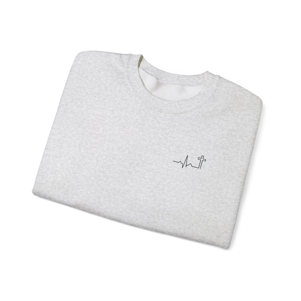 'Hallowed Be Thy Name' Heavyweight Crewneck — Matthew 6:9 (KJV)