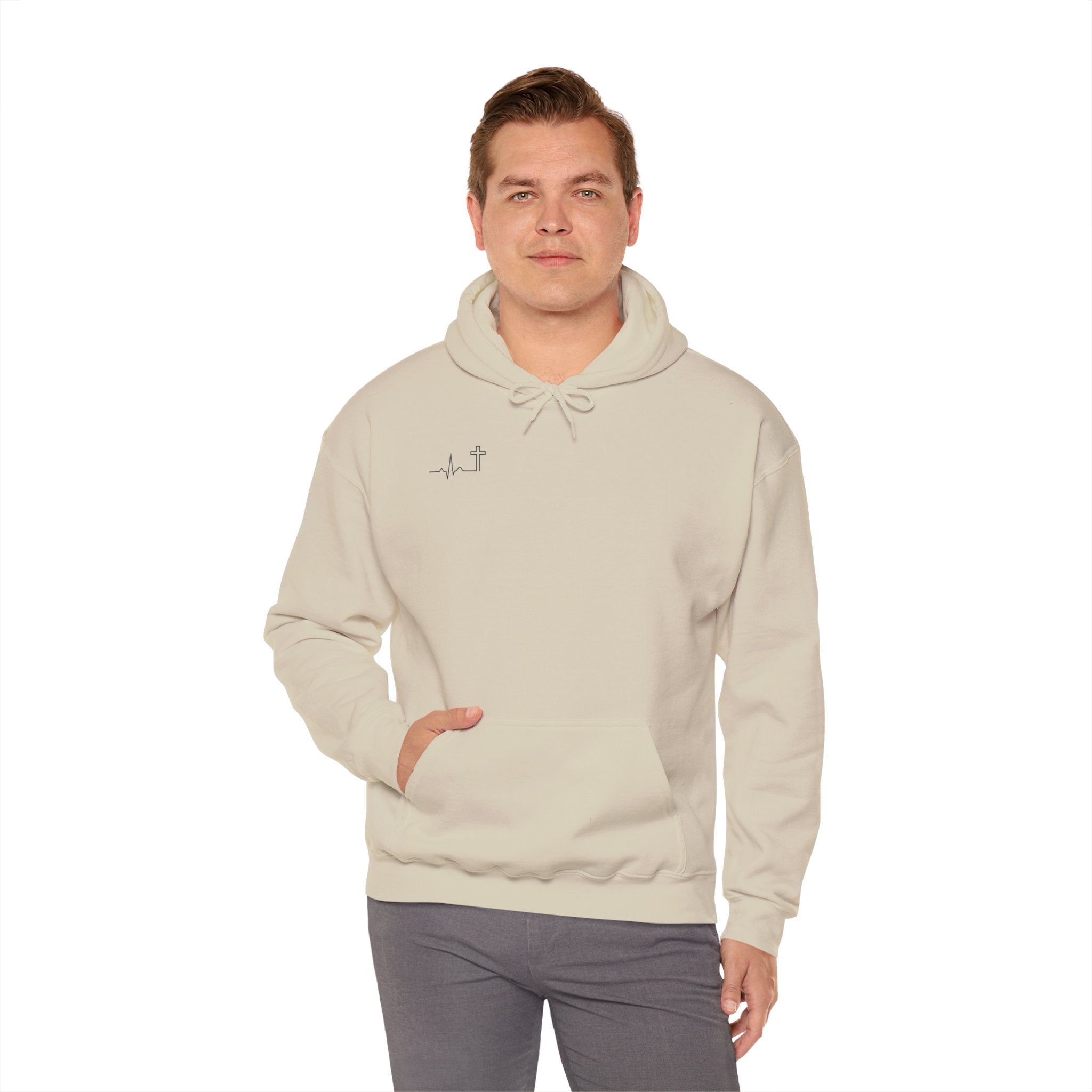 'Hallowed Be Thy Name' Heavyweight Hoodie — Matthew 6:9 (KJV)