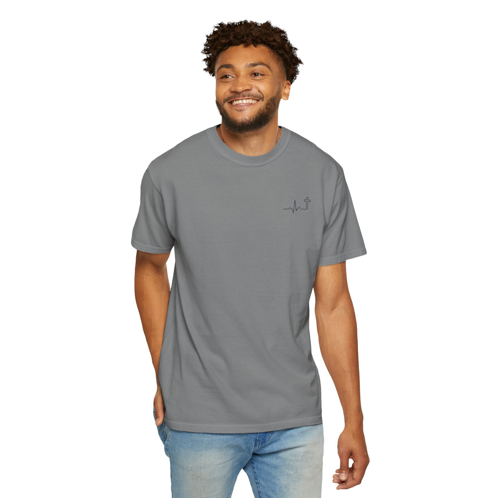 He Began A Good Work Philippians 1:6 garment-dyed t-shirt – Hallowed Supply Co.