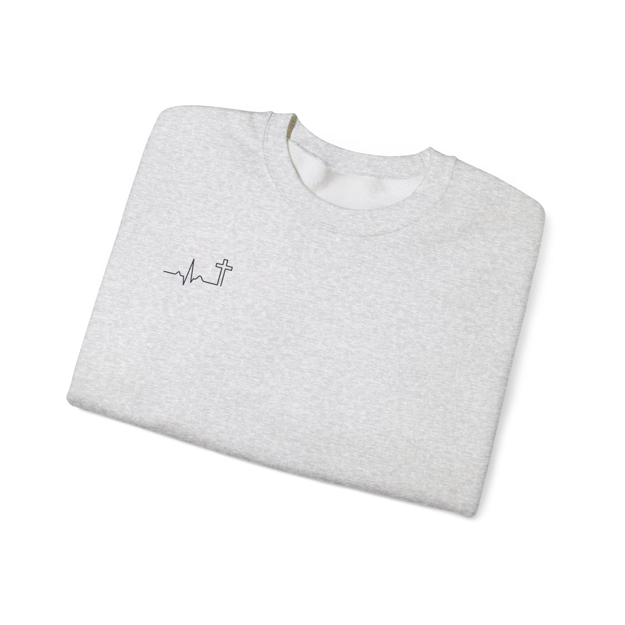 'Hallowed Be Thy Name' Heavyweight Crewneck — Matthew 6:9 (KJV)