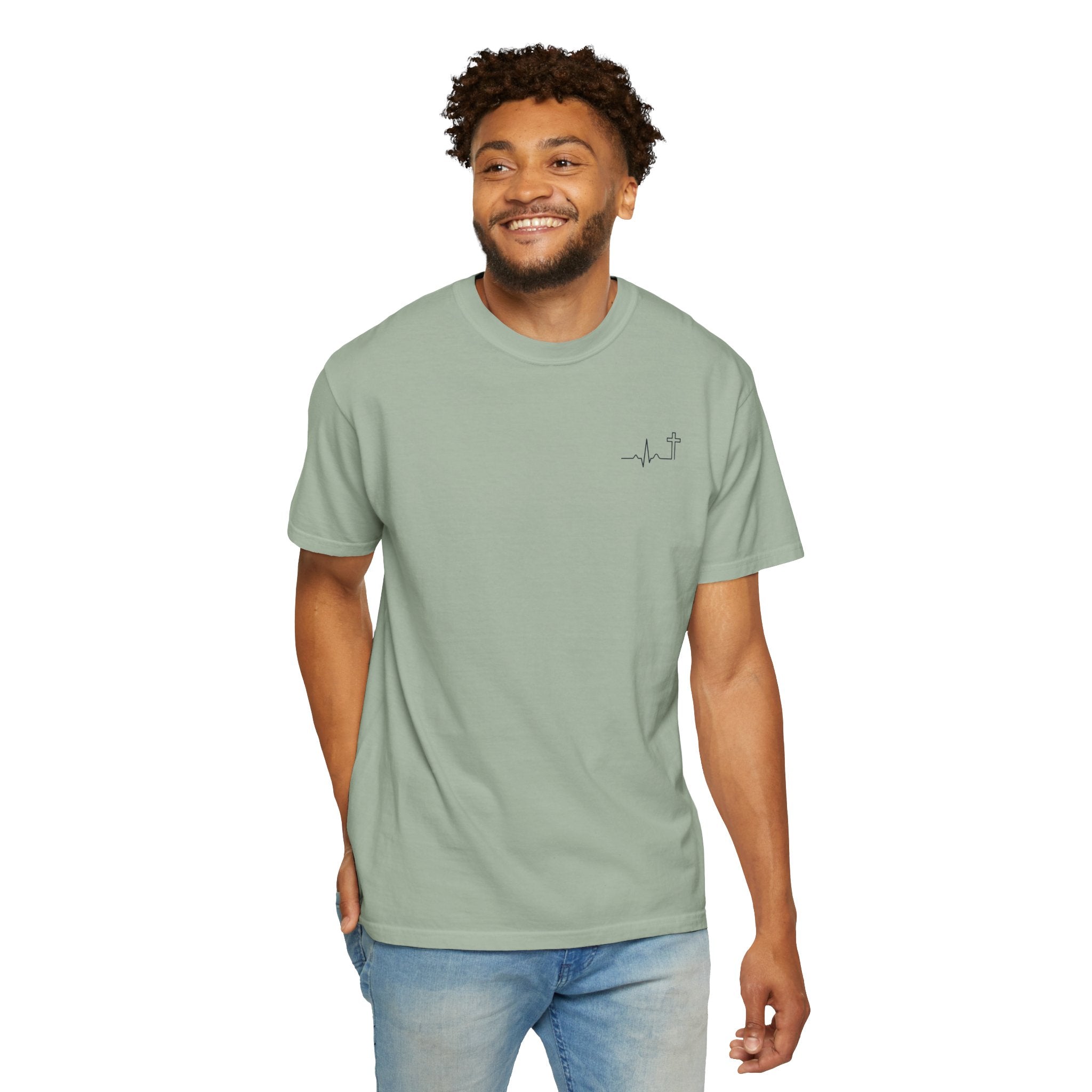 Hallowed Be Thy Name Matthew 6:9 garment-dyed t-shirt – Hallowed Supply Co.